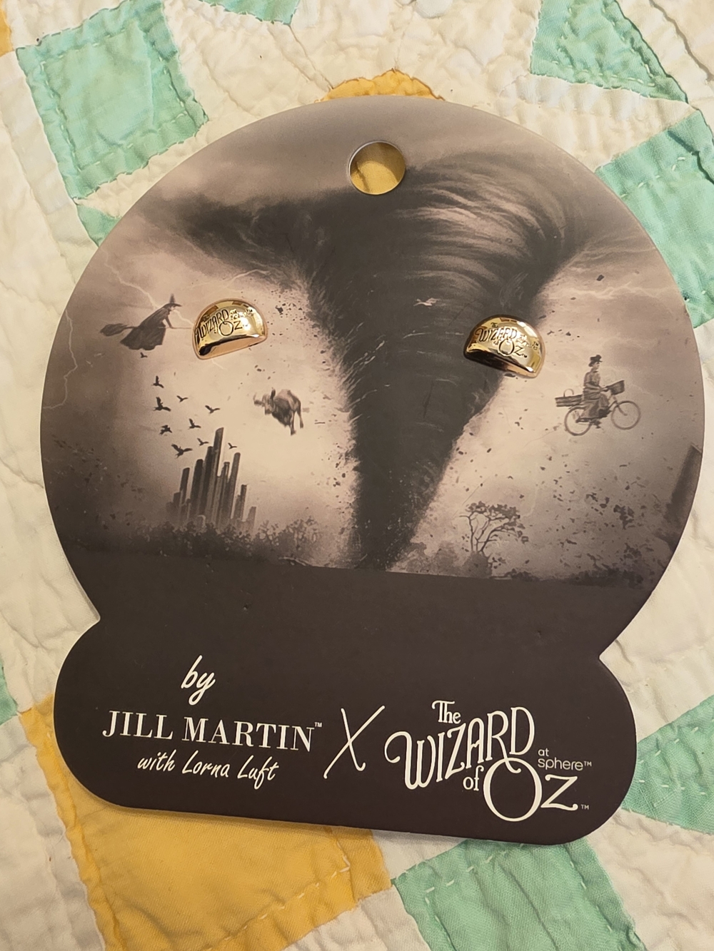Jill Martin The Wizard of Oz Gold Drop Stud Earrings - Yellow Gold